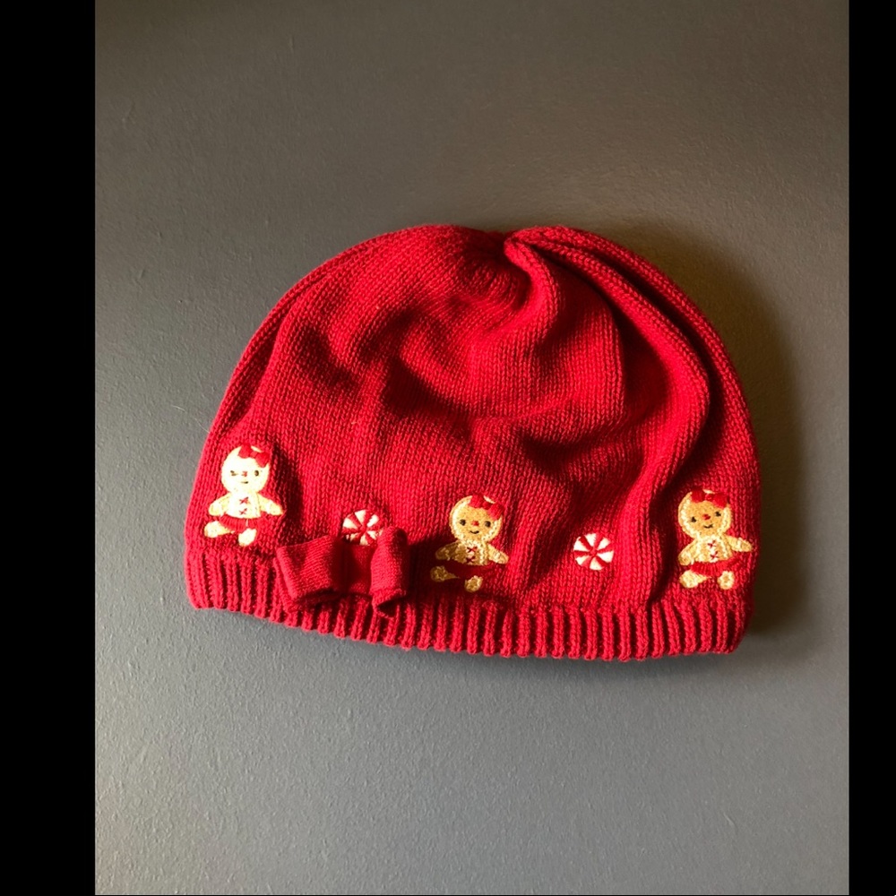 6-12 Month Baby red Christmas beanie